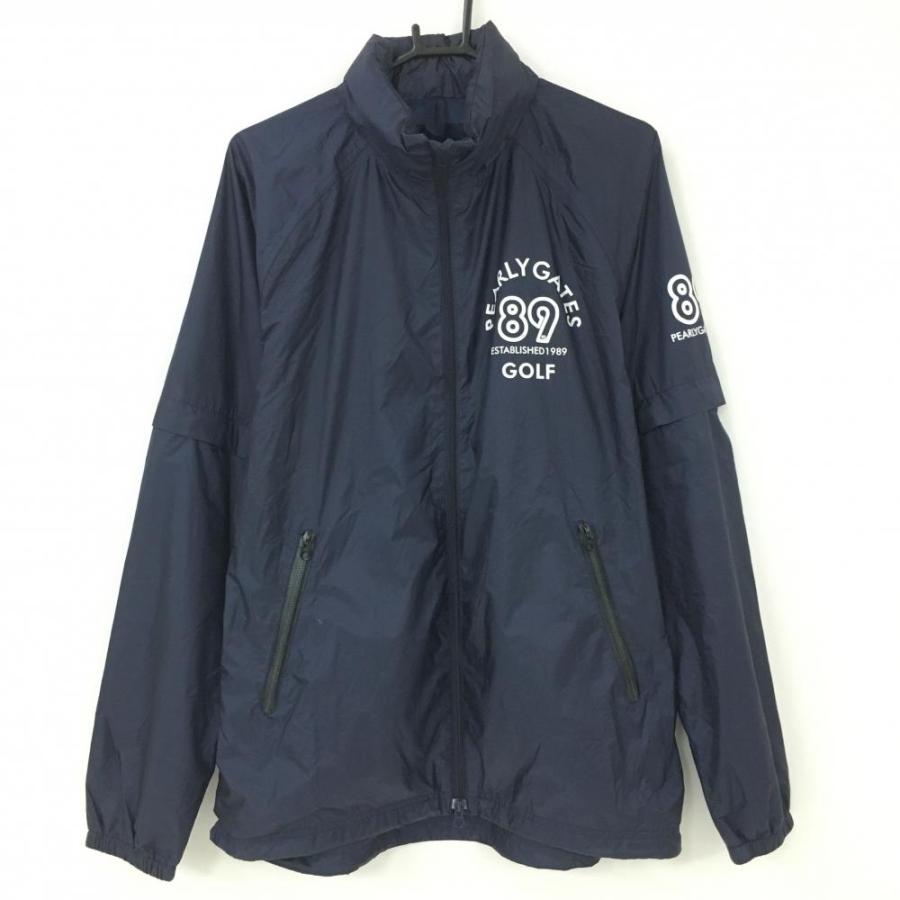 PEARLY GATES（パーリーゲイツ） 4WAYナイロンジャケット ネイビー×白