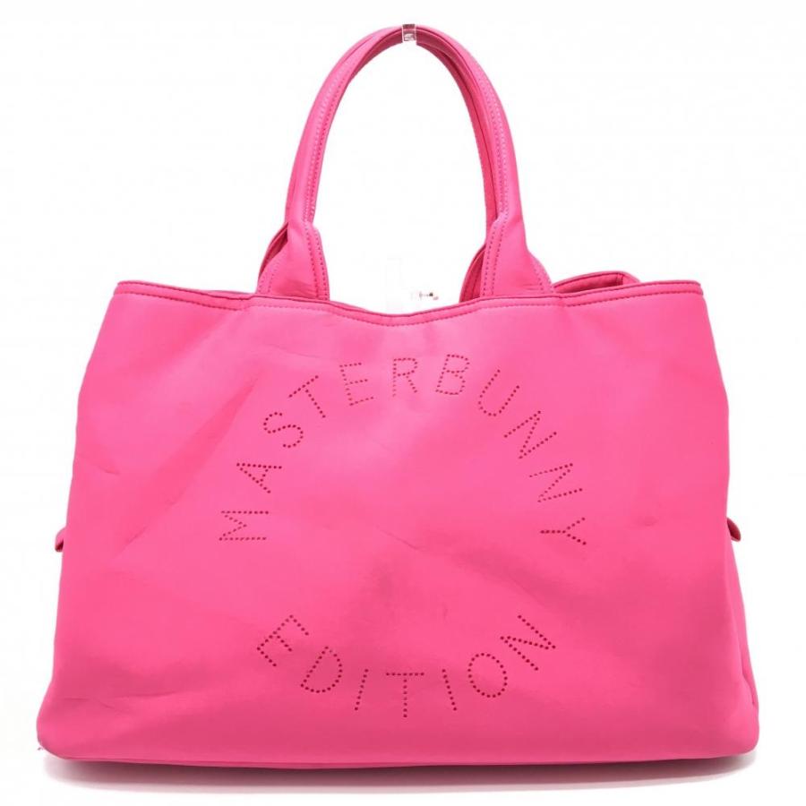 マスターバニー ロッカーバッグ ピンク パンチングロゴ 複数ポケット