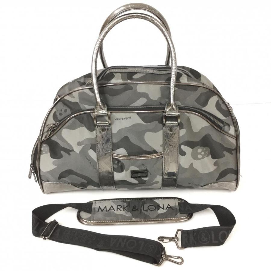 MARK&LONA（マークアンドロナ） 2WAYビッグボストンバッグ グレー×黒