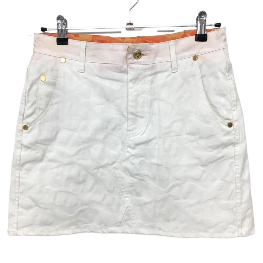 MARK&LONA（マークアンドロナ） スカート 白 カモフラ スカル 総柄