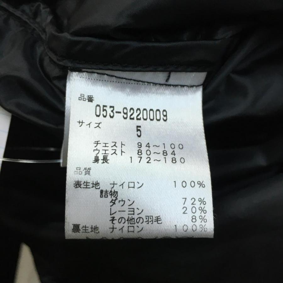 美品】パーリーゲイツ 2WAYナイロンダウンジャケット 黒×白 ビッグロゴ