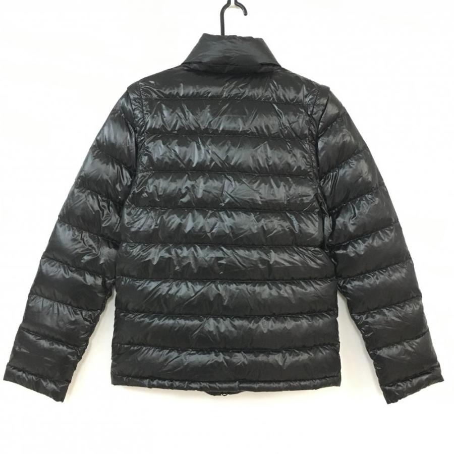 美品】パーリーゲイツ 2WAYナイロンダウンジャケット 黒×白 ビッグロゴ