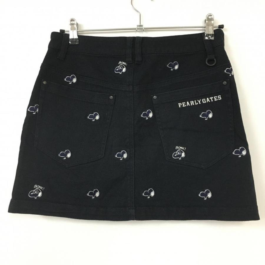 PEARLY GATES パーリーゲイツ スカート ネイビー×白 スヌーピー総柄