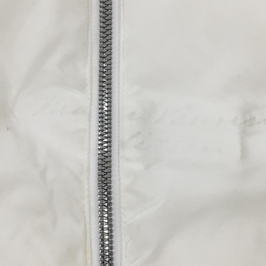 マスターバニー 中綿ベスト 白 ロゴ地模様 異素材切替 レディース 1(M