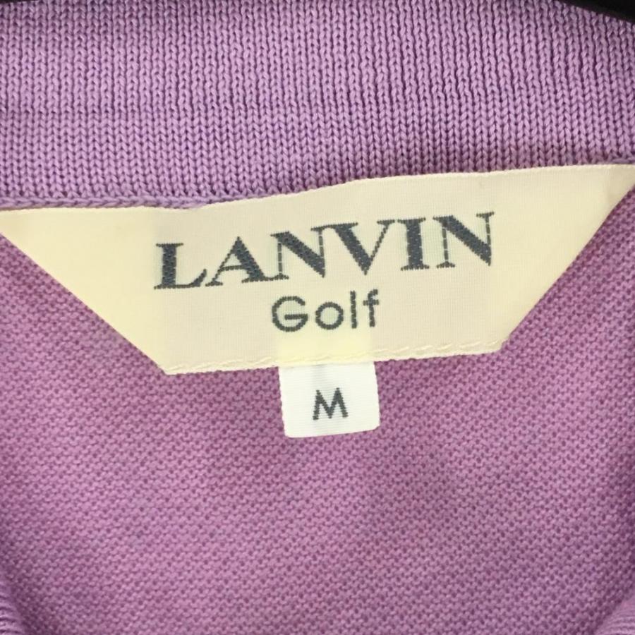LANVIN（ランバン） ランバンゴルフ 半袖ポロシャツ パープル シンプル