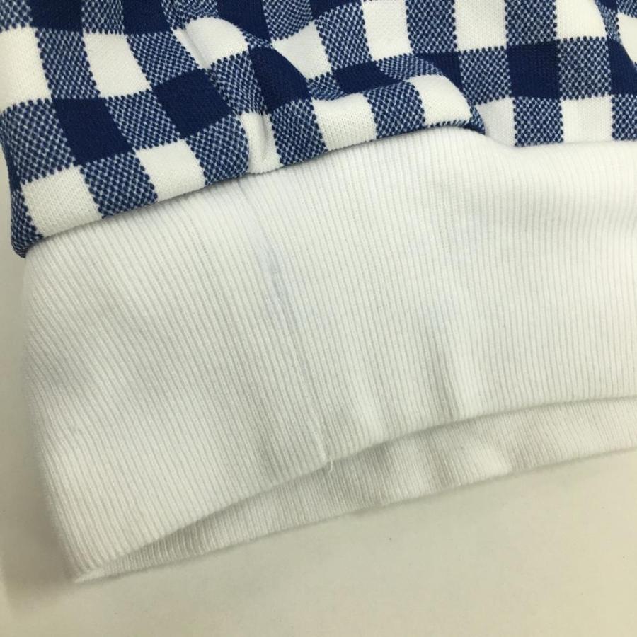 パーリーゲイツ ジャケットブルゾン ネイビー×白 ギンガムチェック