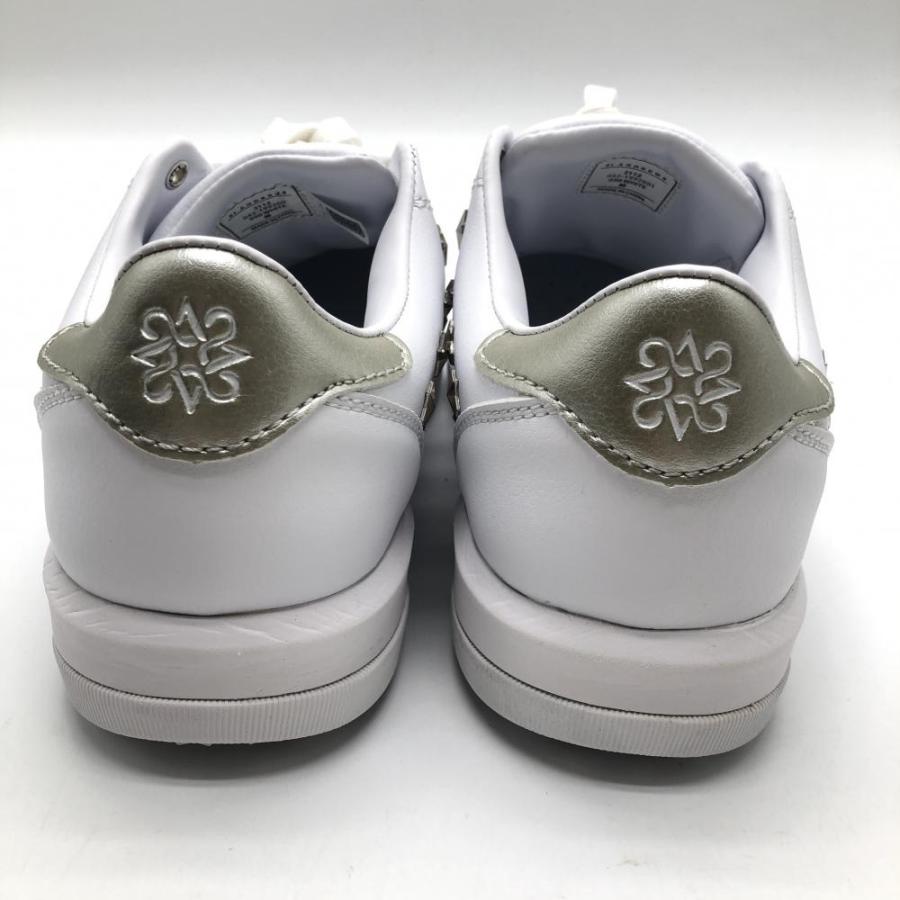 未使用品】セントアンドリュース ゴルフシューズ 白×シルバー 星