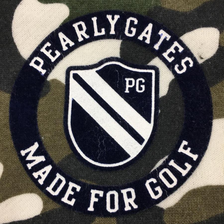 PEARLY GATES（パーリーゲイツ） ジップパーカー カーキ×白 カモフラ