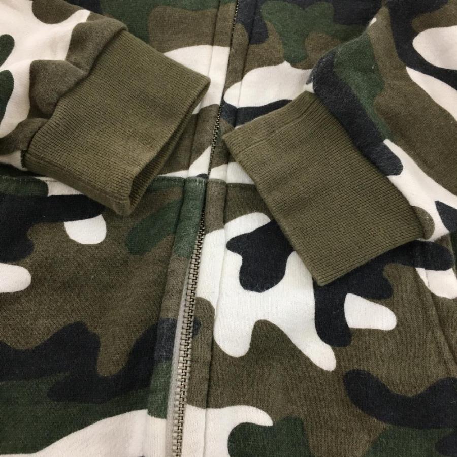 PEARLY GATES（パーリーゲイツ） ジップパーカー カーキ×白 カモフラ