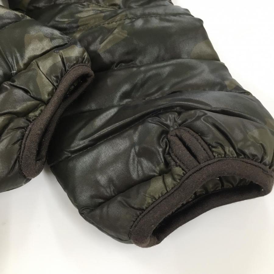 美品】マークアンドロナ 2WAYダウンジャケット カーキ×ブラウン