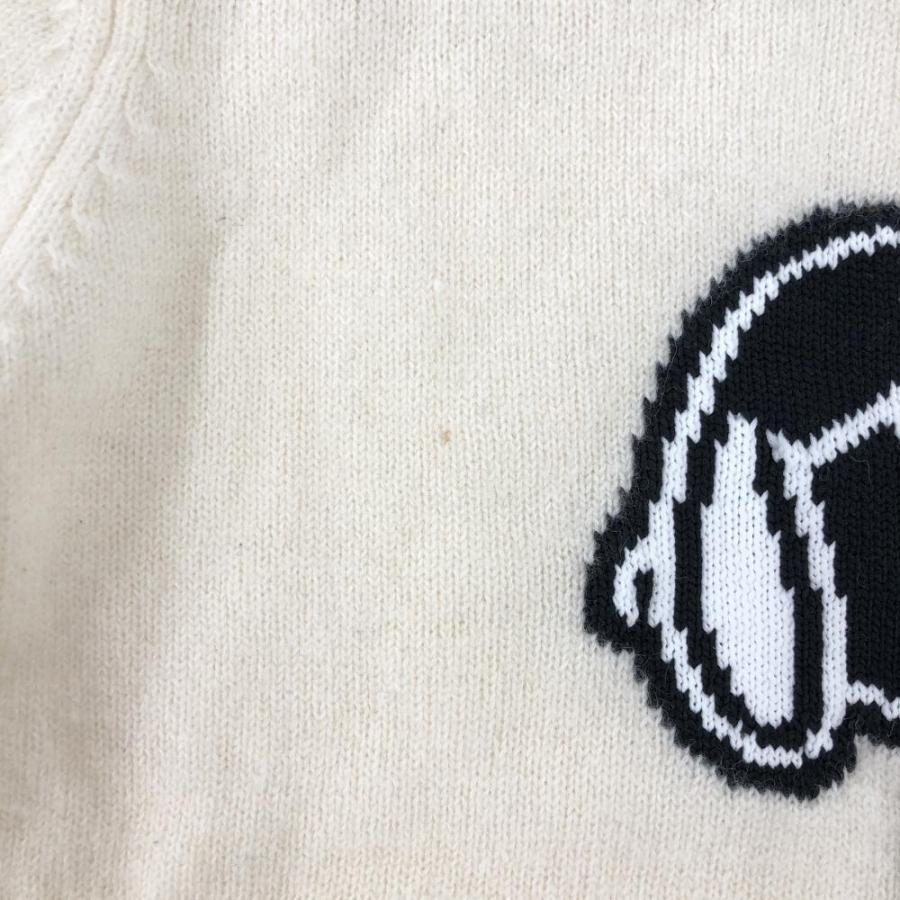 美品】パーリーゲイツ×PEANUTS セーター アイボリー×ネイビー