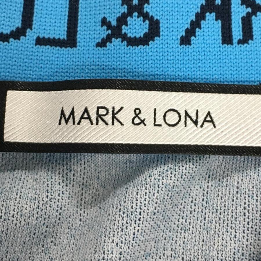 MARK&LONA（マークアンドロナ） 半袖ポロシャツ ネイビー×ライトブルー