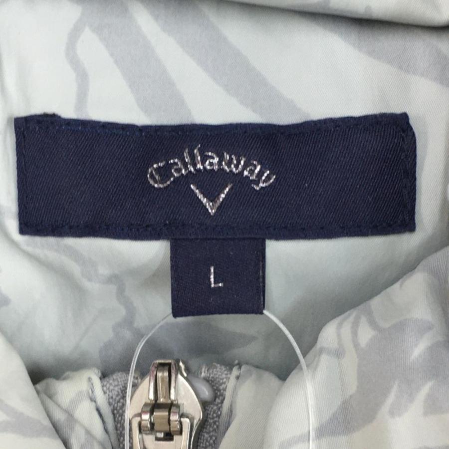 Callaway（キャロウェイ） 2WAYダウンジャケット ライトグレー 花柄