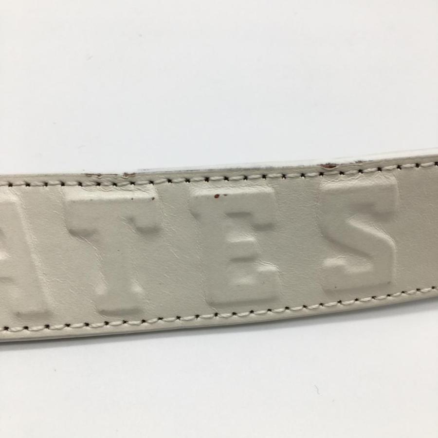 PEARLY GATES（パーリーゲイツ） ベルト 白 ロゴエンボス加工 メンズ