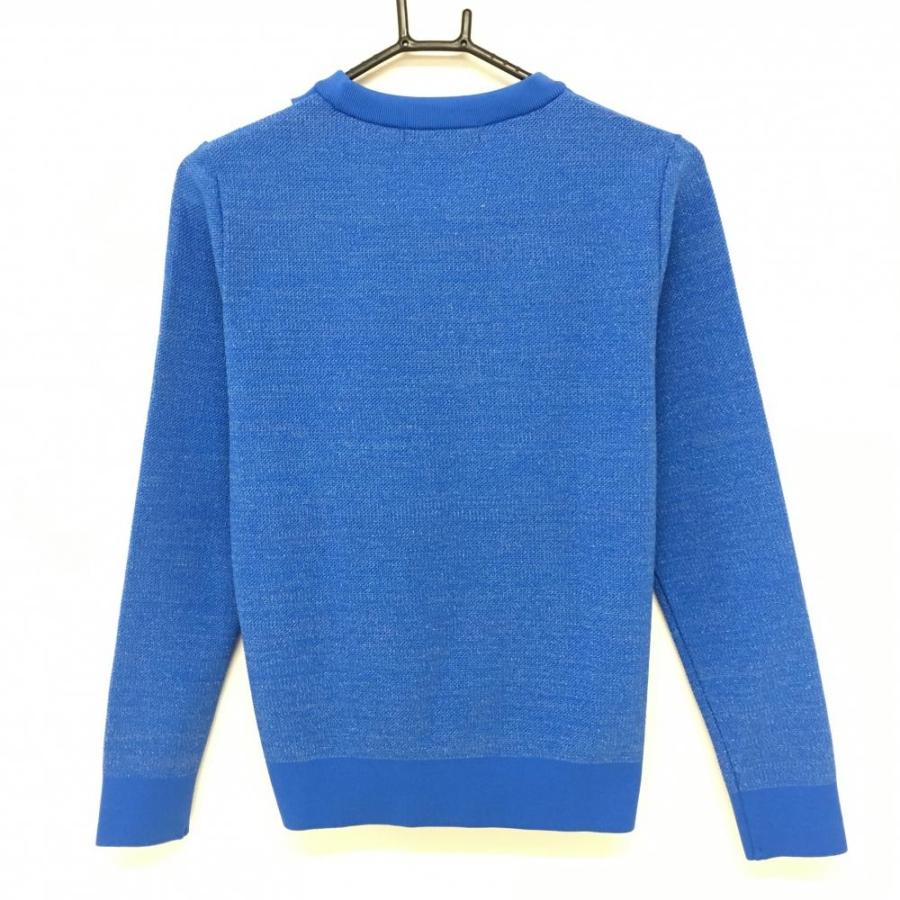 MARK&LONA（マークアンドロナ） セーター ブルー×ブルーグレー 前面