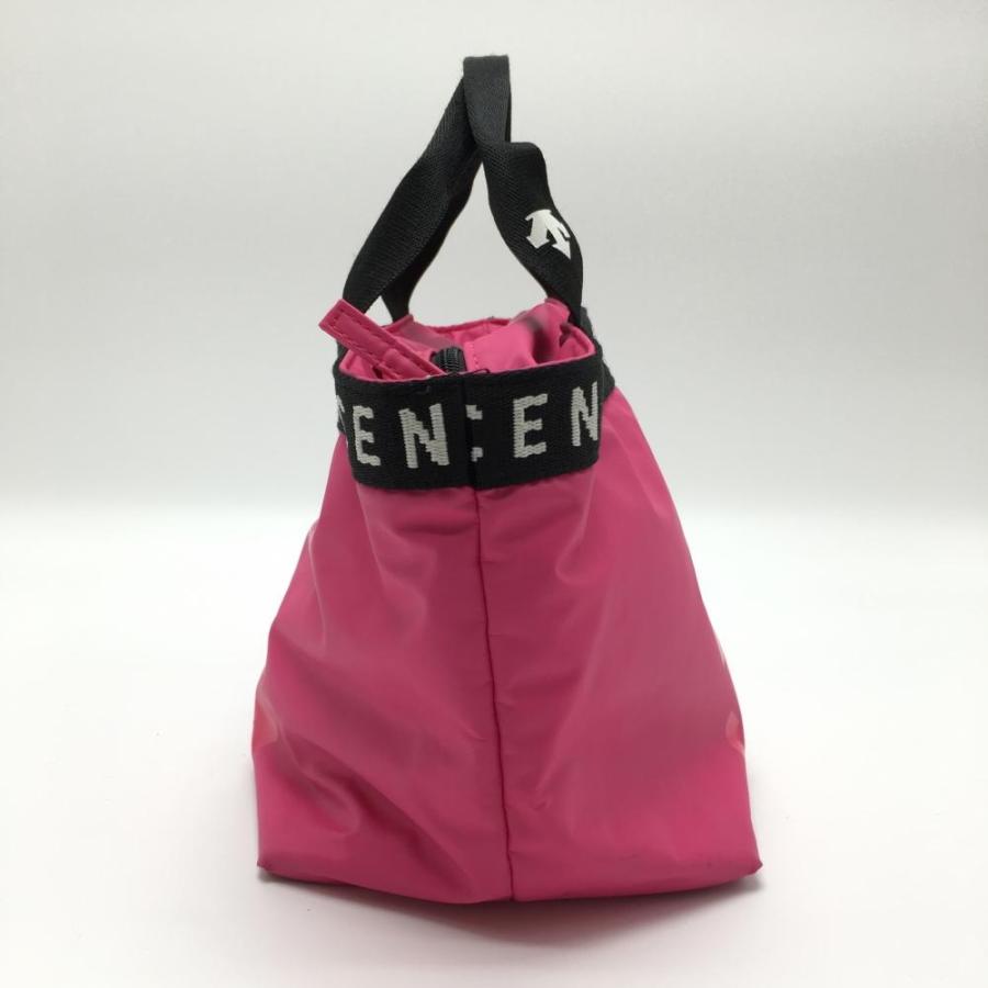 DESCENTE（デサント） カートバッグ ピンク×黒 内ポケット付 ゴルフ