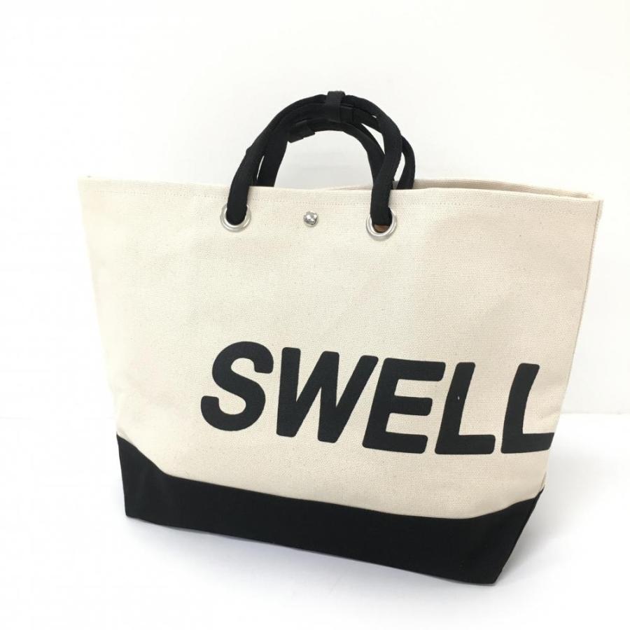 新品】ラフアンドスウェル ビッグトートバッグ アイボリー×黒