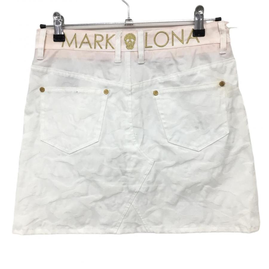 MARK&LONA（マークアンドロナ） スカート 白 カモフラ スカル 総柄