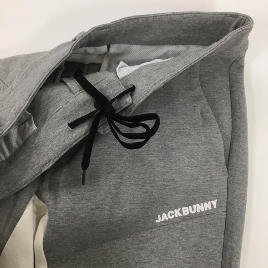Jack Bunny!!（ジャックバニー） ジョガーパンツ 杢グレー×白 内サイド