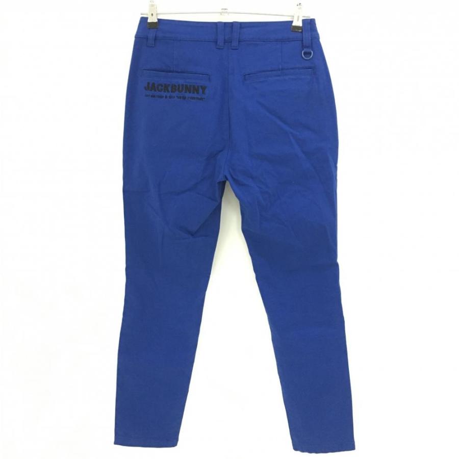 Jack Bunny!!（ジャックバニー） パンツ ブルー ロゴ黒 ストレッチ