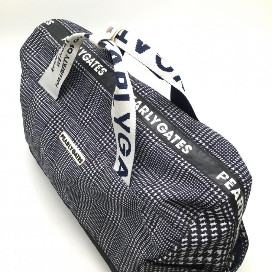 PEARLY GATES（パーリーゲイツ） 2WAYボストンバッグ ネイビー×白