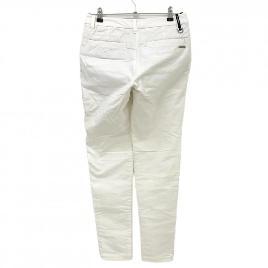 and per se（アンパスィ） パンツ 白 ワッペンネイビー 裏起毛