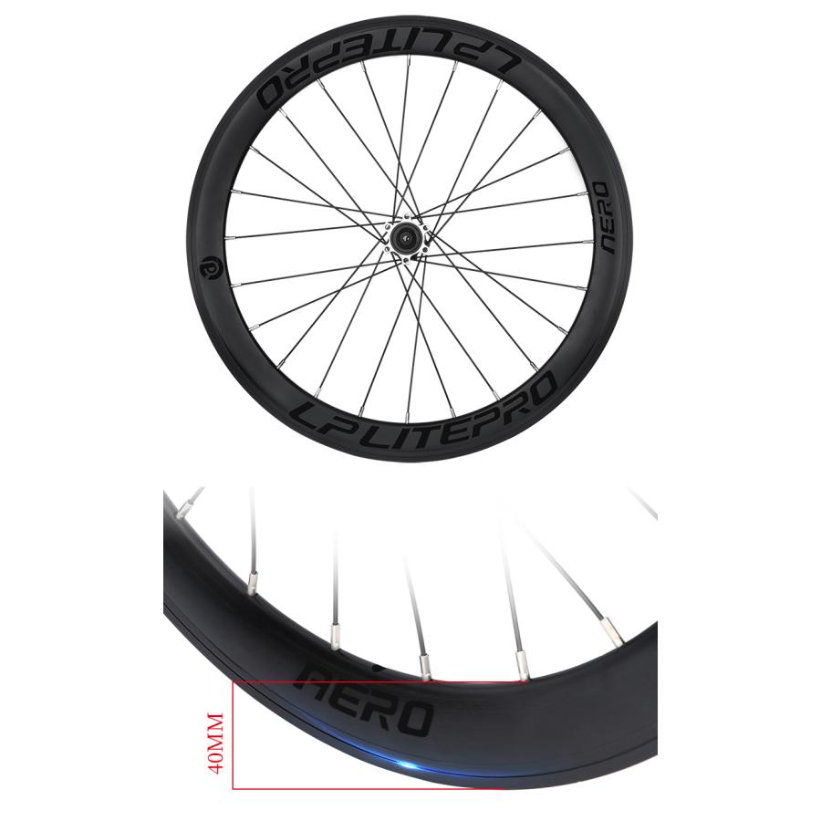 LP Litepro 406/451 20インチ 40mmディープリム 完組ホイール 8/9/10