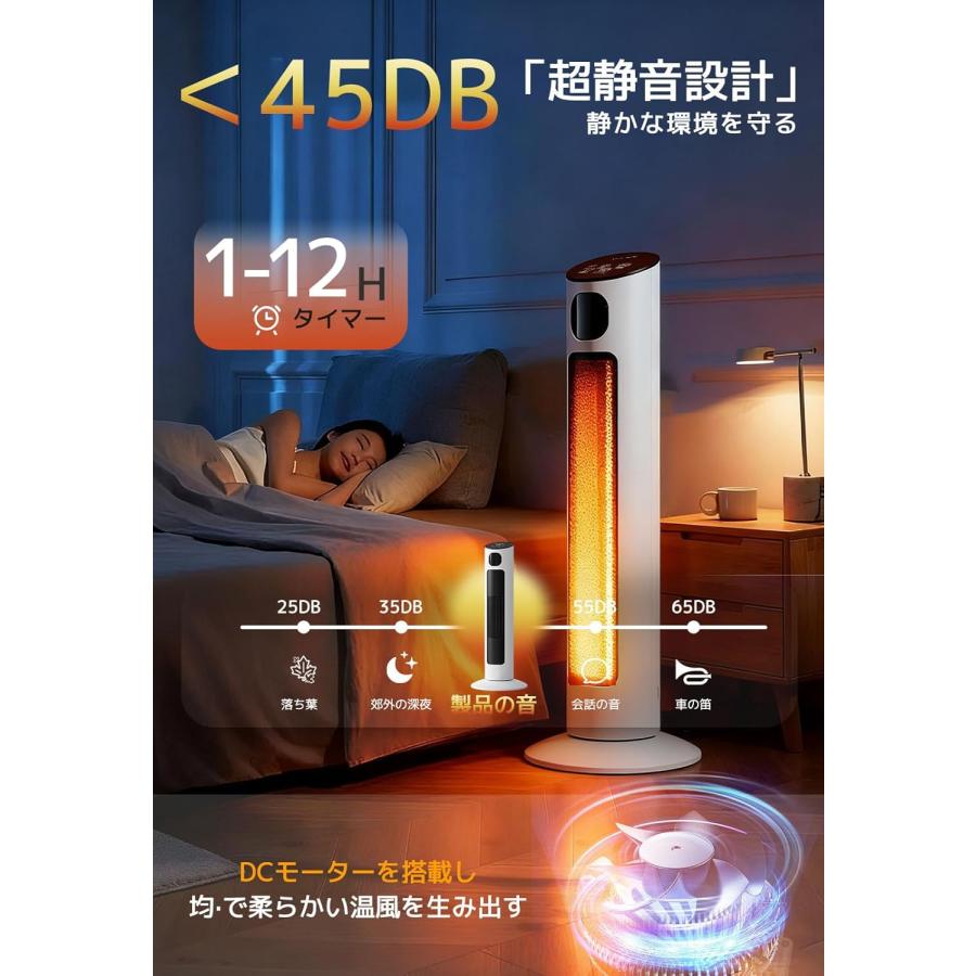 セラミックヒーター 速暖ヒーター 【2025年新モデル・ECO恒温省エネ・2