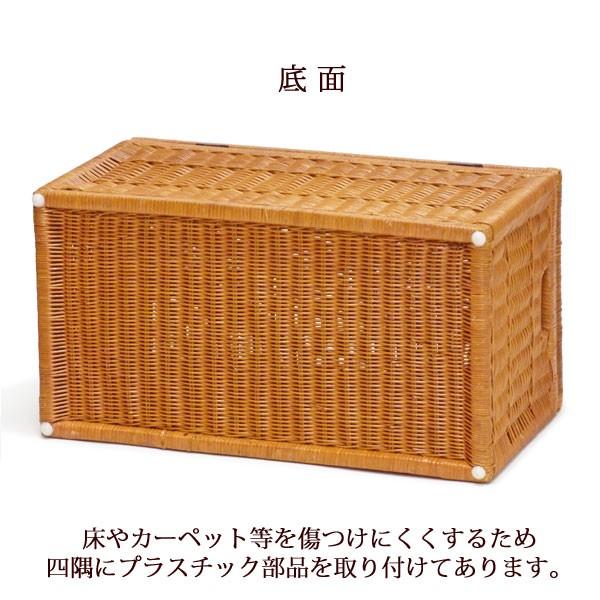 布付き ビッグサイズ 大きい ふた付き 籐かご バスケット おしゃれ