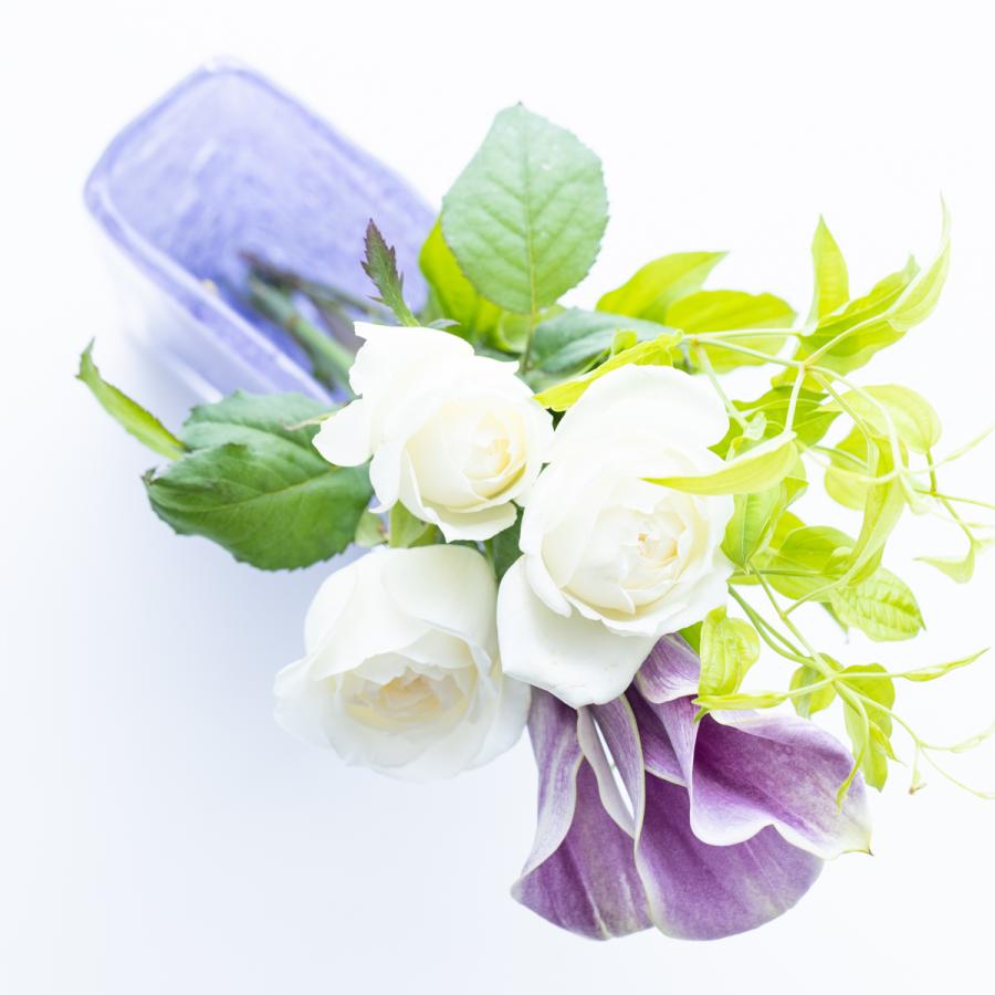 HenryDean ヘンリーディーン スクエアXS ヴェロニカ ガラス花瓶 花器