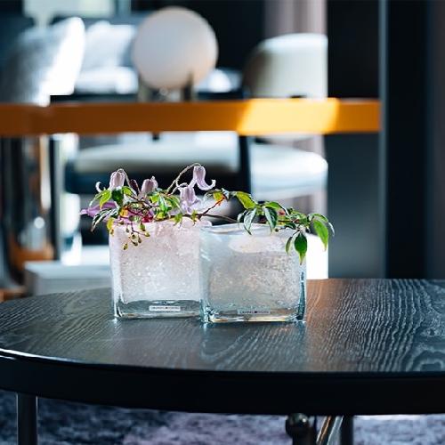 HenryDean ヘンリーディーン スクエアXS ブロッサム ガラス花瓶 花器