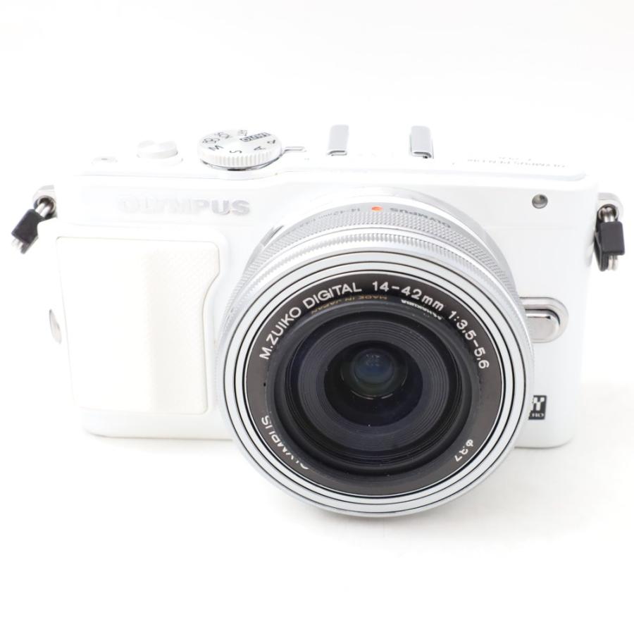 OLYMPUS ミラーレス一眼 PEN Lite E-PL6 レンズキット ホワイト LKIT