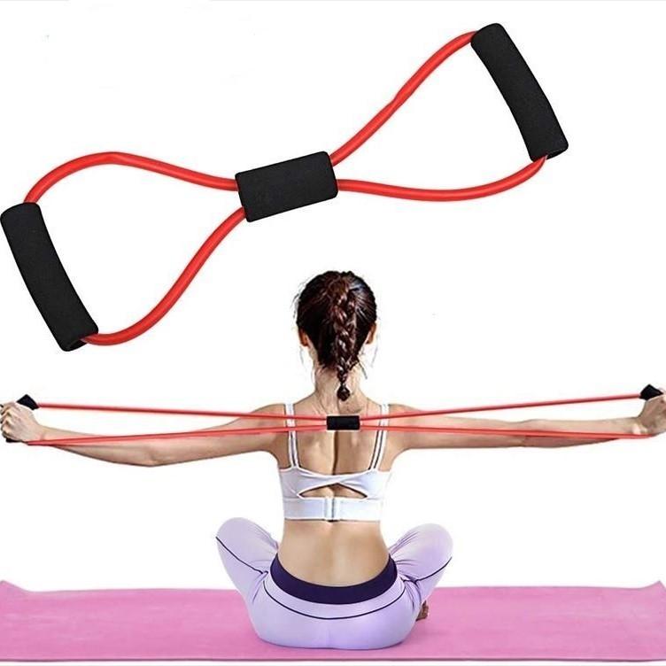 マルチチューブ エクササイズチューブ トレーニング 8の字タイプ 弾性