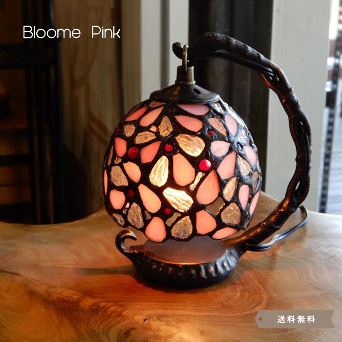 BLOOM ステンドグラスランプ PINK ステンドグラス ランプ ステンド