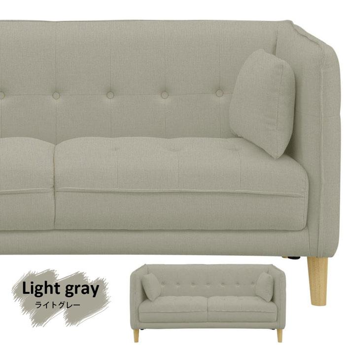 ソファ おしゃれ 2.5P ファブリックソファ 幅153 レッド イエロー