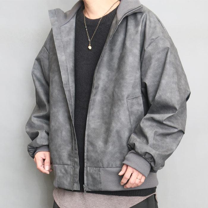 レザージャケット メンズ ジャケット 大きいサイズ 無地 PUレザー