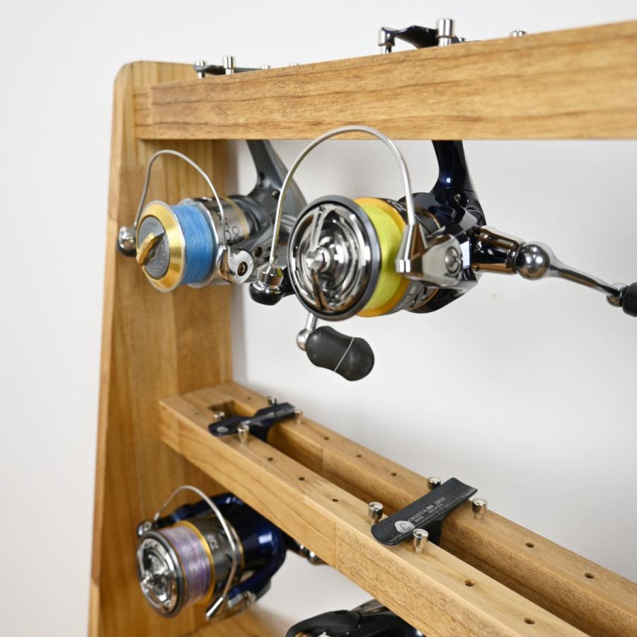 WOODWORKS リールスタンド Aタイプ (サイズ：L)木製 日本製 【 釣竿