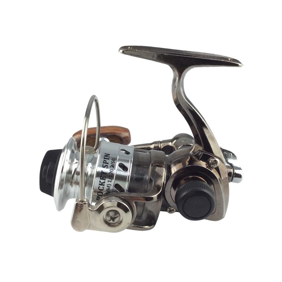 オルルド釣具 スピニングリール ポケットリール 小型 ワカサギ釣り 穴