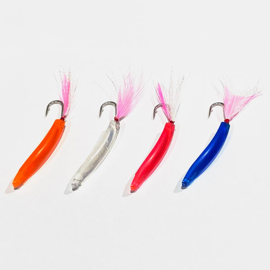 オルルド釣具 弓角 ルアー 5.8cm 2g 4色セット ライトトローリング