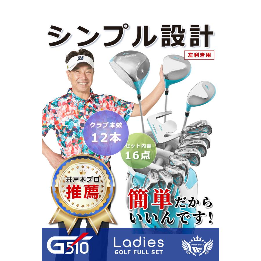 WORLD EAGLE ゴルフクラブセット ワールドイーグル レディース WE-G510