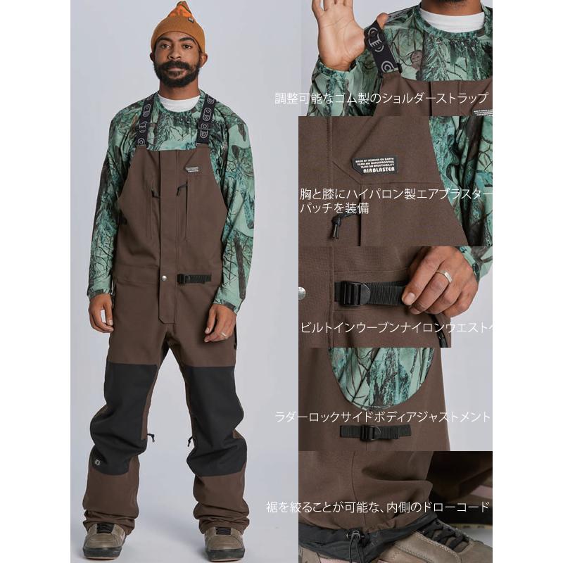 エアブラスター ウェア メンズ 24-25 STRETCH KRILL BIB -pant / TAN