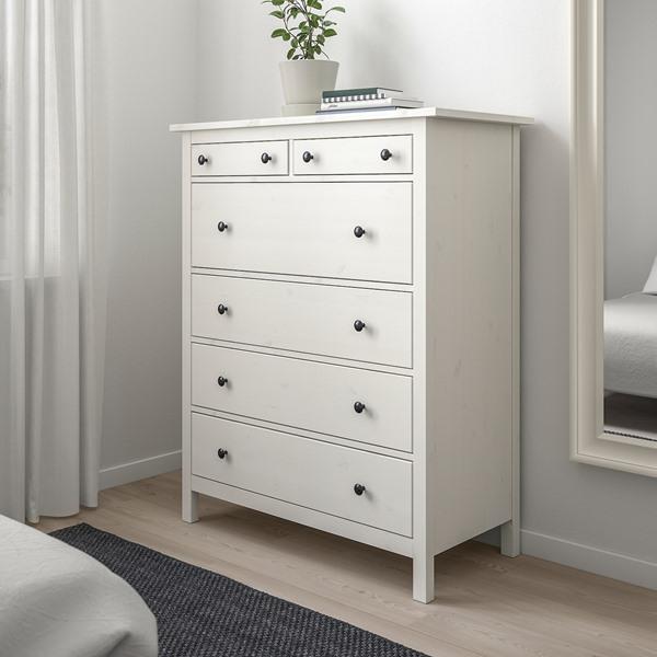 IKEA/イケア/通販】HEMNES ヘムネス チェスト（引き出し×6）, ホワイト