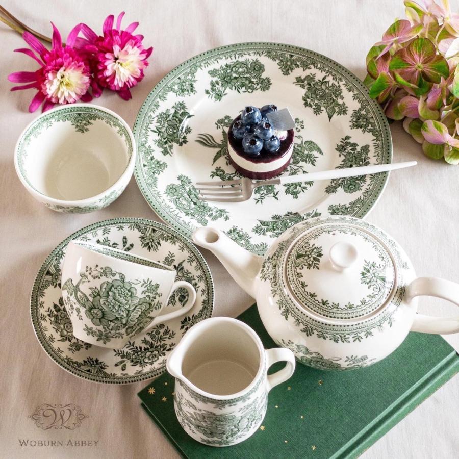 BURLEIGH（バーレイ） グリーン アジアティックフェザンツ 中皿 リム