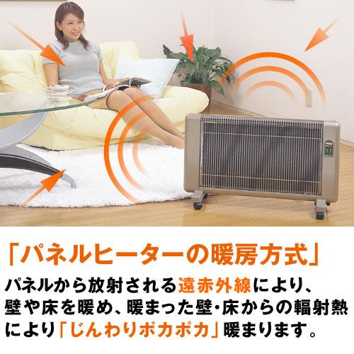 遠赤外線 パネルヒーター 夢暖望 660型 暖房 特典 プログラムタイマー