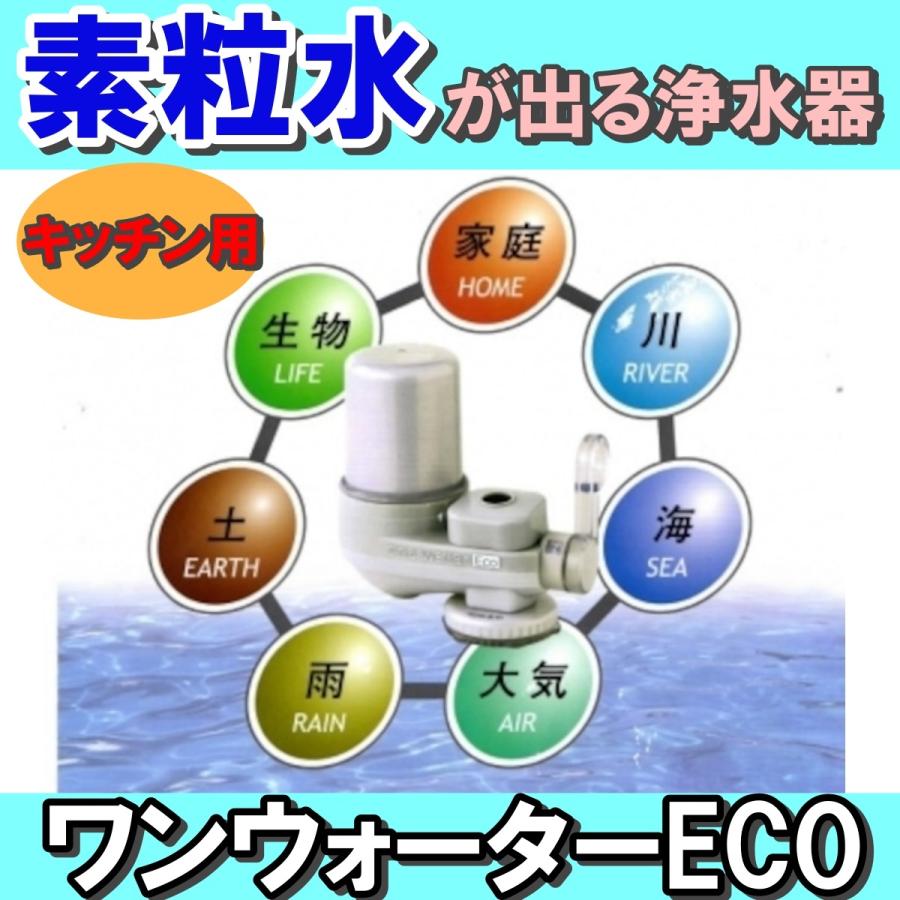 ワンウォーターECO 浄水器 キッチン用 素粒水 醗酵する水 環境改善