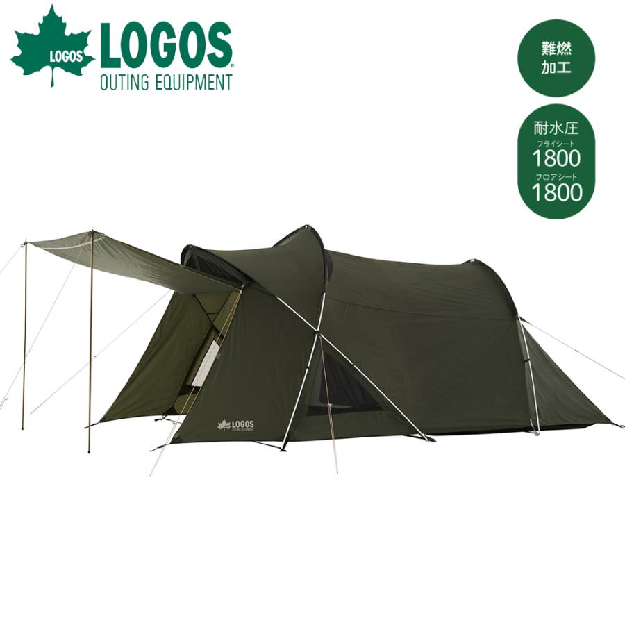 LOGOS（ロゴス） テント 4人 大型 4人用 2ルーム 設営簡単 アウトドア