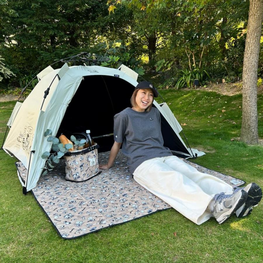 LOGOS（ロゴス） スヌーピー SNOOPY テント ワンタッチ 遮光 UVカット