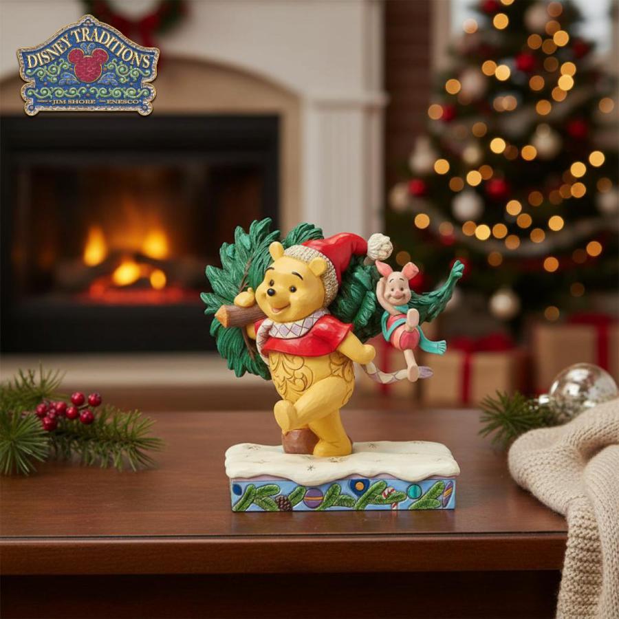 Disney（ディズニー） プー&ピグレット クリスマスツリー 15.8cm くま