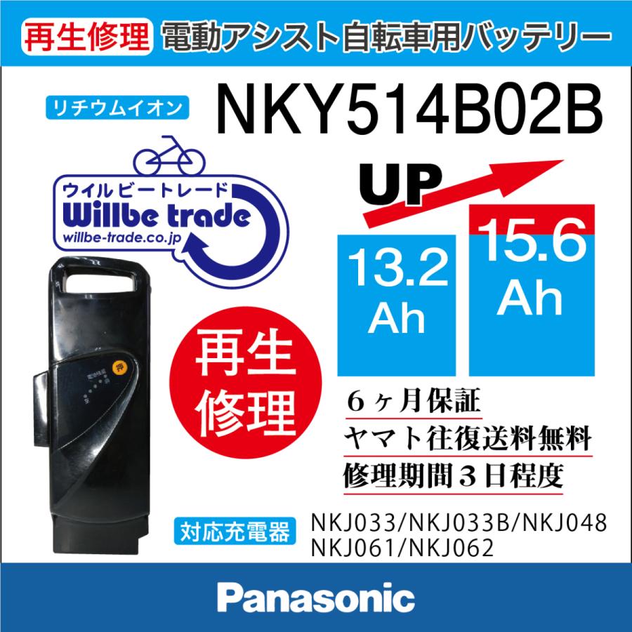 Panasonic（パナソニック） 電動自転車 バッテリー NKY514B02(13.2