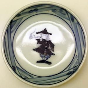 有田焼 しん窯 青花 長崎紋 渕上り3寸皿 : 神楽坂のうつわ屋さん 陶